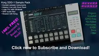 Reverb Runner - Free DDD1 Sample Pack (Synthwave Drum Sounds)