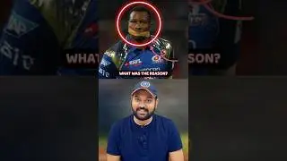 Iconic Moment of IPL - Kieron Pollard Puts Tape on His Mouth 🤯 #ipl #cricket