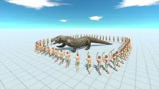 50 Archers VS Giant Reptiles - Animal Revolt Battle Simmulator