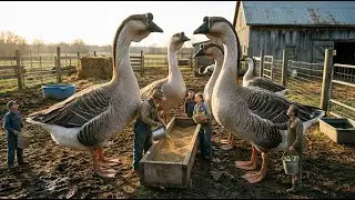 From Baby African Geese to Adult Breeders | Full Farming Journey