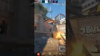 Triple Kill with a Pistol 😳 | CS2 Overpass Insane Moment 🔥 #cs2 #gamingshorts