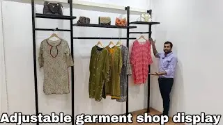 Boutique style garment shop interior design 