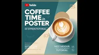 Coffee Poster in Canva ☕ | 4x Speed Minimal Design Tutorial