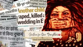 A Heartbreaking Sand Art Tribute  : Hathras Rape Victim | Sand Art | Sand Art Social Story | Justice