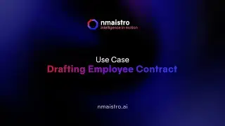 From Prompt to Contract | How nmaistro Drafts an Employee Contract End-to-End