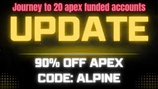 My plan for passing 20 evaluations to finish 2023 strong w/Apex Trader Funding. 90% OFF: ALPINE