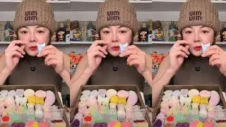 EATING WAX CANDY SO YUMMY ASMR ep3037 #faasmr #mukbang #eating #candy