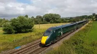 Class 802's passing Great Cheverell