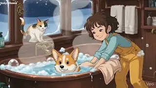 ✨ Cici's Cosmic Quest: Finding the Singing Star! 🚀 #GhibliStyle #Anime #Healing #SpaceAdventure