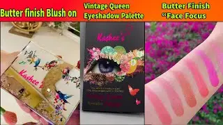Kashee&rsquo;s Butter finish Blush on | Butter Finish Face Focus | Vintage Queen Eyeshadow Palette