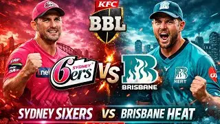 LIVE 🔴 Sydney sixers vs Brisbane heat BBL 2026  #bbl #cricket #australia #cricketfans