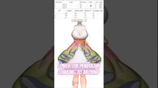 GUIDE how to rig skirt or dress in Live2D cubism. Parametres and physics #live2d #guide #vtuber