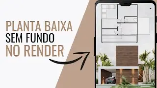 PLANTA BAIXA SEM FUNDO NO RENDER I Template SketchUp
