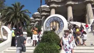 Pargue Güell. Парк Гуэля в Барселоне. 2014