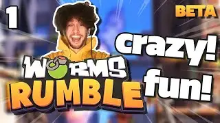 Worms Rumble - So much FUN! - Ep. 1 - Let's play