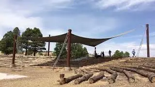 Large Custom Shade Sail Installation Video