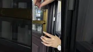 Door handle installation#aluminium #home #doors