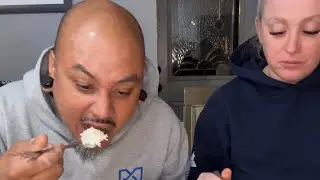 Лаосский JEOW BEE (горький соус с коровьей желчью) Мукбанг со стейком, куриными крылышками, салат...