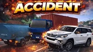 FORTUNER CAR 🚗 ACCIDENT OMG 😟😳🤯😱😱😱🤨