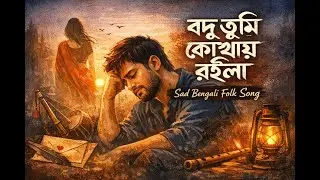 Bondhu Tumi Kothay Roila বন্ধু তুমি কোথায় রইলা | Bengali Sad Folk Song | Emotional Folk Pop |Suno AI