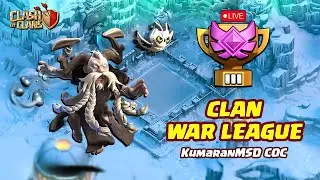 Let's Dominate this Clan War League | Clash of Clans LIVE🔥 | COC Tamil Live
