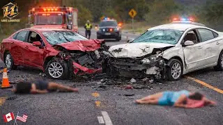 35 Crazy Moments Car Crashes Compilation Caught On Camera -  Idiots in Cars Face Karma!