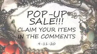 POP-UP JEWELRY SALE! Claim your items in the comments