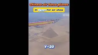 Chinese air force planes in Egypt for air show#fyp #fypシ#air＃planes ＃egypt ＃show