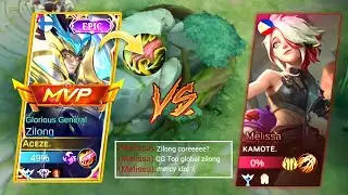ZILONG VS NEW HERO MELISSA | ZILONG JUNGLE BEST BUILD AND EMBLEM | MLBB