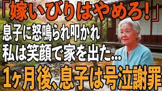「嫁いびりをするのはやめろ！」私を怒鳴って追い出す息子。その夜、私は静かに笑って家を出た→1ヶ月後、真実を知った息子夫婦が泣きながら謝罪してきて【シニアライフ】【60代以上の方へ】
