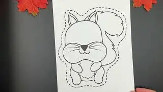 No Prep Thanksgiving Squirrel Craft &ndash; Easy Fall Craft for Kids | Printable Fun!
