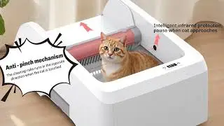 Anti-Pinch Technology! 🛡️ Upgraded Automatic Litter Box