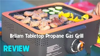 Brilam Tabletop Propane Gas Grill Review | Portable BBQ for Camping