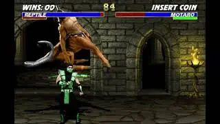UMK3 Arcade - Reptile infinite combo vs Motaro