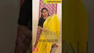 Pure Handloom Saree | Authentic Handloom Saree for Women| VAARNALI Handcrafted Collection 8391051635