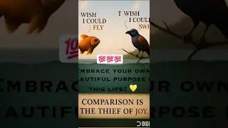 Be happy with your own unique abilities instead of comparing yourself to others #trending #ytshorts