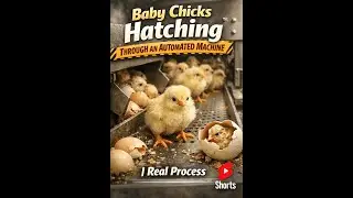 Tiny Chicks Emerging from a Hatchery Machine 🐥 | Satisfying & Real