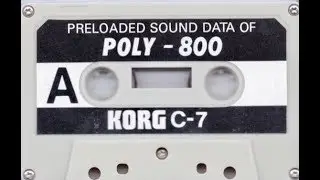 KORG POLY 800 Sound-Data-Kassette KORG C-7