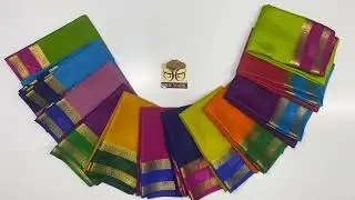 Pure Mysore  silk  sarees🎉**with blouse piece**❤ Silk mark *😍 75 Gsm  thickness**🎉 Price 8899/-