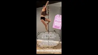 Week14 My Pole Dance Journey Starting at 40+  Figurehead+ Aerial Jasmine空中茉莉花+翻掌貓咪腿+後仰抓後腿~polecombo
