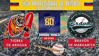 ⚾️Tigres de Aragua vs Bravos de Margarita⚾️D&oacute;nde Verlo EN VIVO Temporada 2025-2026