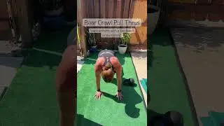 Bear Crawl Pull Thrus #exercisedemo #corestrengthening #athomeworkoutvideos