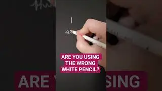 You&rsquo;re using the WRONG white pencil! ❌ (Comparison) #shorts #art