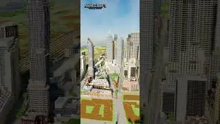 Moving West in #minecraft Building Toronto! | #shorts
