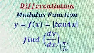 Differentiation of modulus function