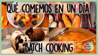 ¿Qué como en un día (vegano)? | Batch Cooking de cuarentena