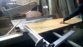 Scie &agrave; format Altendorf F90 - D&eacute;mo 04 04 2014