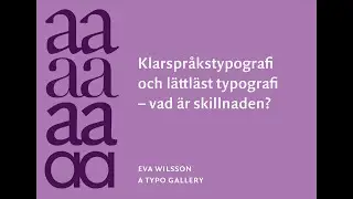 Klarspr&aring;kstypografi och l&auml;ttl&auml;st typografi &ndash; vad &auml;r skillnaden?