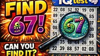 IQ Test  is live! Find 67 #find#live#67