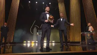 Lionel Messi gan&oacute; su octavo Bal&oacute;n de Oro y se lo dedic&oacute; a Diego Maradona